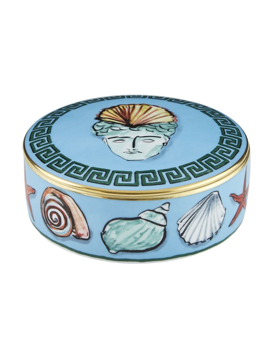 Il Viaggio di Nettuno Round Box, Blue